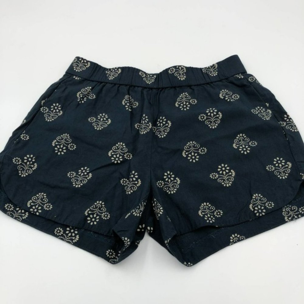 Madewell Blue Patterned Pull-On Shorts
